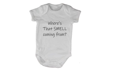 Photo of Where's that Smell Coming from? Baby Grow - White