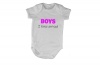 Boys I Have Arrived! Baby Grow - White Photo