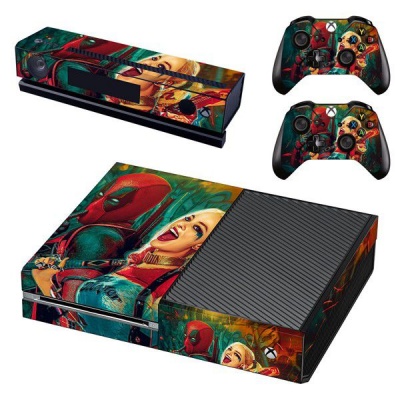Photo of SkinNit Decal Skin For Xbox One: Deadpool Harley Quinn