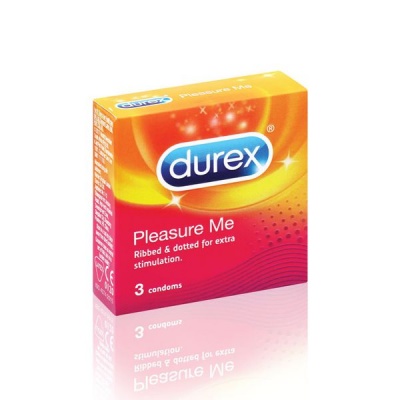 Photo of Durex 3's Ribbed & Dotted Condoms With lubricant Pleasure Me