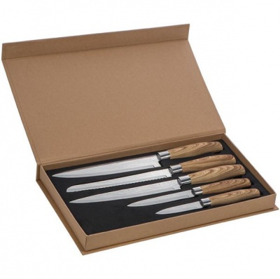 Photo of Eco - 5 Piece Chef Knife Set With Wooden Handle