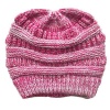 Beanie for Pony Tail - Cerise Pink Photo