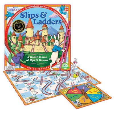 eeBoo Slips Ladders Board Game