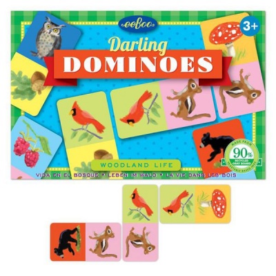 Photo of eeBoo Darling Dominoes Family Game - Woodland Life