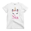 Qtees Africa Unicorn Birthday Six T-Shirt Photo