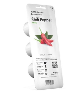 Photo of Click and Grow Chili Pepper Refill for Smart Herb Garden - 3 Pack