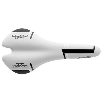 Photo of Selle San Marco Men's Aspide 2-Racing Cycling Saddle - White