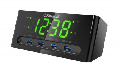 Photo of BEARE Inteliset Digital Clock with 4 USB