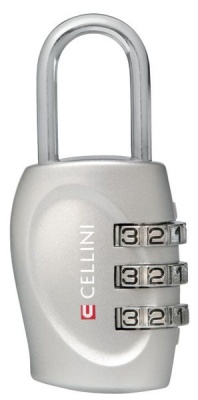 Photo of Cellini 3 Dial Combination Lock - Silver