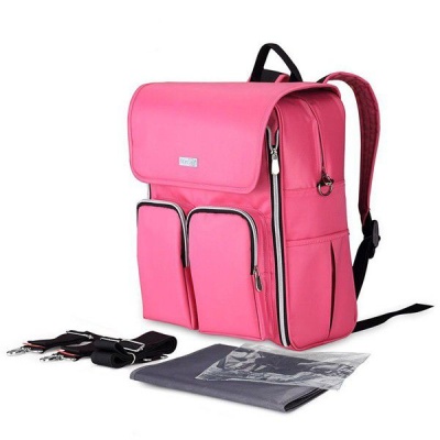 Photo of Multi-functional Waterproof Diaper Bag - Pink