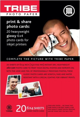 Photo of Tribe Print & Share 6 x 4" Glossy Photo Cards 260gsm