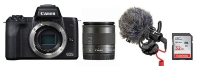 Photo of Canon EOS M50 24MP Mirrorless Vlogger Value Bundle