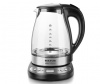 Taurus - 1.7 Litre 2200W Cordless Glass Digital Kettle - Black Photo