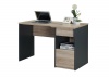 LINX Colorado Work Desk - Sonoma Oak and Dark Grey Photo