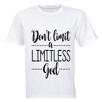 Photo of BuyAbility Don't limit a Limitless God! - Mens - T-Shirt - White