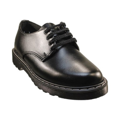 Photo of Buccaneer Junior Genuine Leather School Shoes - Black