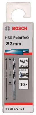 Photo of Bosch - Metal Drill Bit HSS Pointteq - 3.0mm
