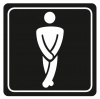 Parrot Products: Gents Toilet Symbolic Sign Photo