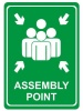 Parrot Products: Green Assembly Point Symbolic Sign Photo