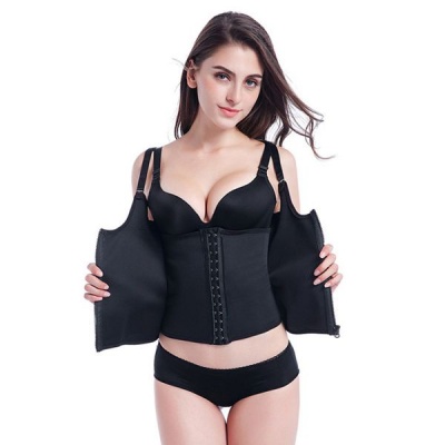 Photo of Double Layer Slimming Body Shaper - Black