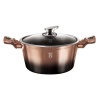 Berlinger Haus 20cm Marble Coating Casserole Pot - Rose Gold Noir Edition Photo
