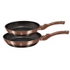 Berlinger Haus 2 Piece Marble Coating Frypan Set - Rose Gold Noir Edition Photo