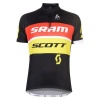 Odlo Men's Active Short Sleeve Cycling Jersey - Black & Red Photo
