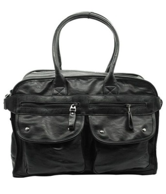 Photo of Powerland WSFH-170190 Professional Office PU Leather Laptop Bag - Black