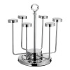 Creative Stainless Steel 6 Hole Rotating Cup Holders Photo