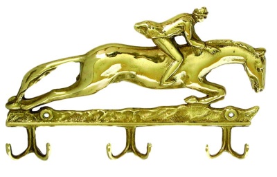 Photo of Euro Brass EuroBrass - EB3195 Key Rack Horse and Jocky Brass