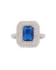 Miss Jewels 1.5ct Blue & Clear Cubic Zirconia Dress Ring Photo