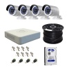Hikvision 4 Channel Turbo DVR with 1TB HDD & 4 Cameras DIY CCTV Kit Photo