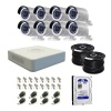 Hikvision 8 Channel Turbo DVR with 1TB HDD & 8 Cameras DIY CCTV Kit Photo