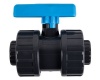 Bulk Pack x 3 PVC Double Union Bsp Ball Valve - 3/4 Photo