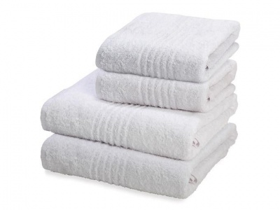 Photo of Dreyer Snag Free 485gsm White Bath Sheet & Hand Towel Set - Pack of 4