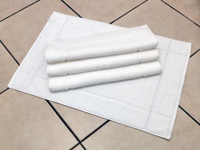 Photo of Dreyer 100% Cotton 660gsm Hospitality Bath Mat Set - Set of 4 - White