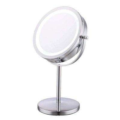 Photo of LED Double Sided 1x & 3x Magnification Standing Cosmetic Mirror