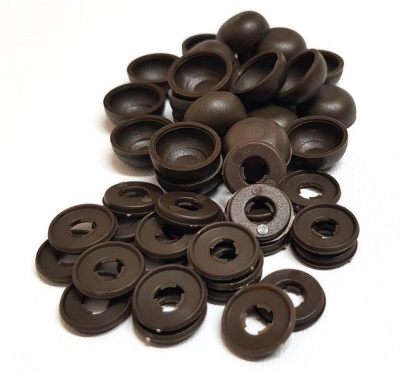 Photo of ViewProtect Cover Caps & Washers Brown x 24