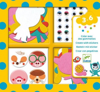 Photo of Djeco Stickers Crafts - I love animals