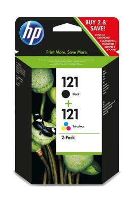Photo of HP 121 Combo-Pack Black/Tri-Color Ink Cartridges