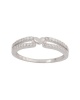 Miss Jewels - Heart Detail Split Band Style Ring in Sterling Silver Photo