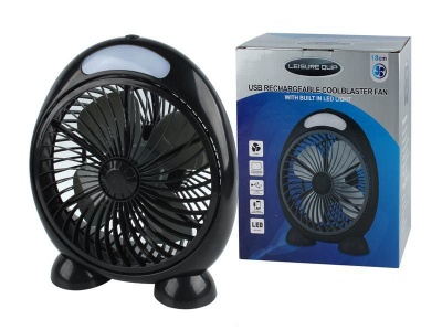 Photo of Leisure Quip Leisure-Quip USB Rechargeable Cool Blaster Fan with Built In LED Light