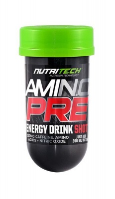 Nutritech Amino Pre Double Shot Bullets Lemon Lime Freeze 34g x 12