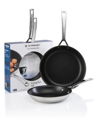 Photo of Le Creuset Classic Stainless Steel 2 Piece Non-Stick Frying Pan Set