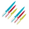 2 x Ceramic Coated 3 Piece Knife Set - Green Blue & Red Photo