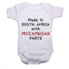 Qtees Africa Made in SA with Mozambican Parts Baby Grow Photo
