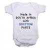 Qtees Africa Made in SA with Scottish Parts Baby Grow Photo