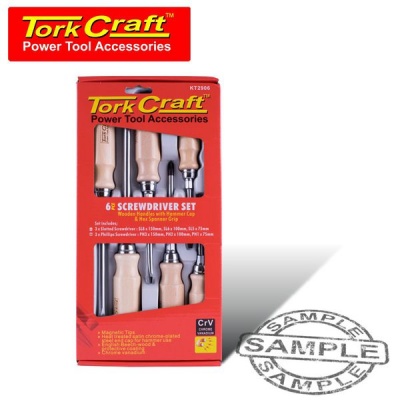 Photo of Tork Craft 6 Piece Wooden Screw Driver Set