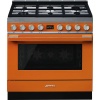 Smeg 90cm Orange Portofino Cooker & Multifunction Oven - CPF9GMOR Photo