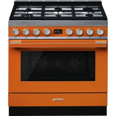 Photo of Smeg 90cm Orange Portofino Cooker & Multifunction Oven - CPF9GMOR